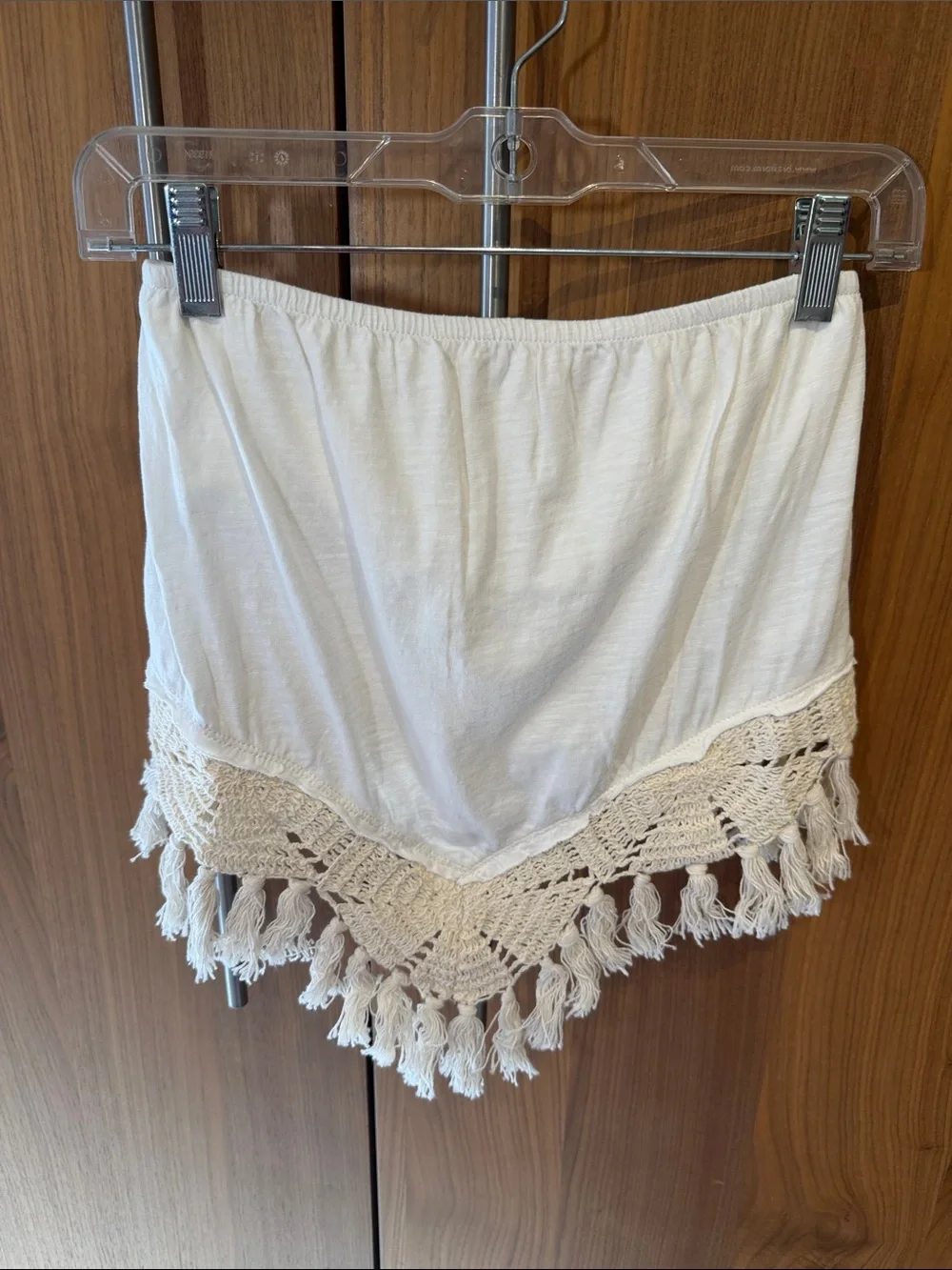 NWT Free People Cream Crochet Tube Top small and large - Picture 5 of 14